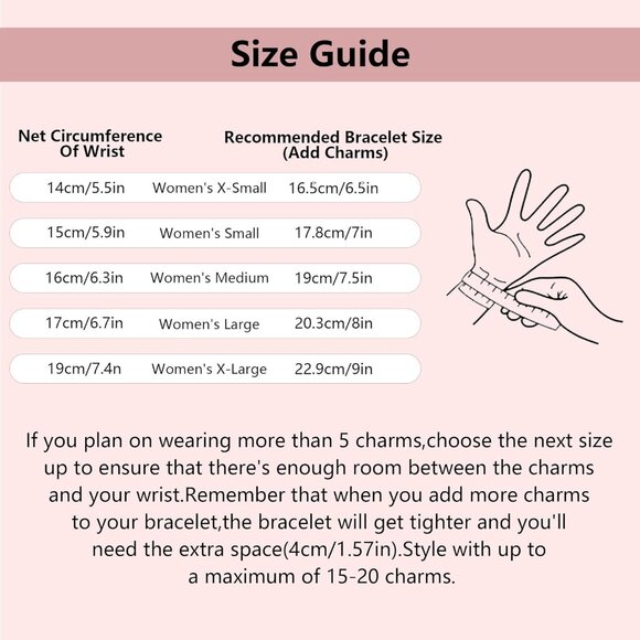 Sterling Silver Charm Snake Chain Bracelet for Women 7 Inch Gift - Picture 4 of 6